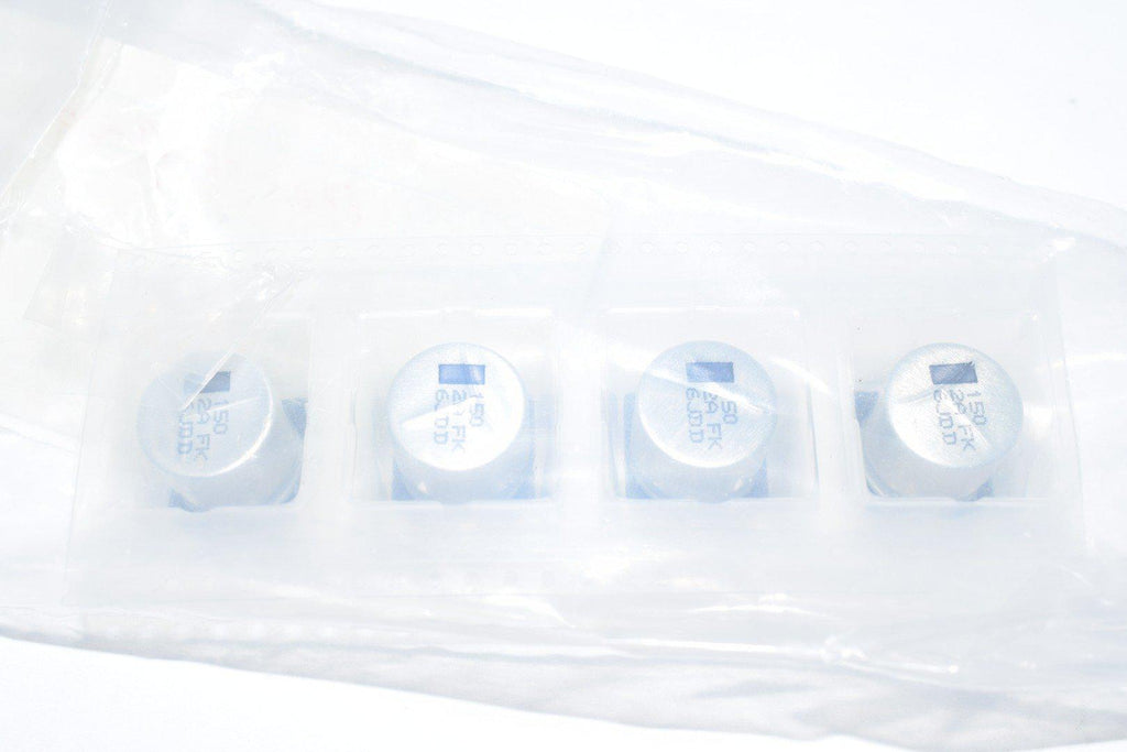 Lot of 4 NEW Panasonic EEV-FK2A151M Capacitors ALUM 150UF 20% 100V SMD