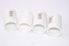 Lot of 4 NIBCO 429 Series PVC Pipe Coupling, Slip-on 40 Gauge Coupling, White, 1''