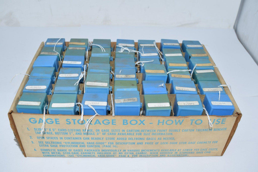 Lot of 42 Deltronic Pin Gages Inspection Gauges