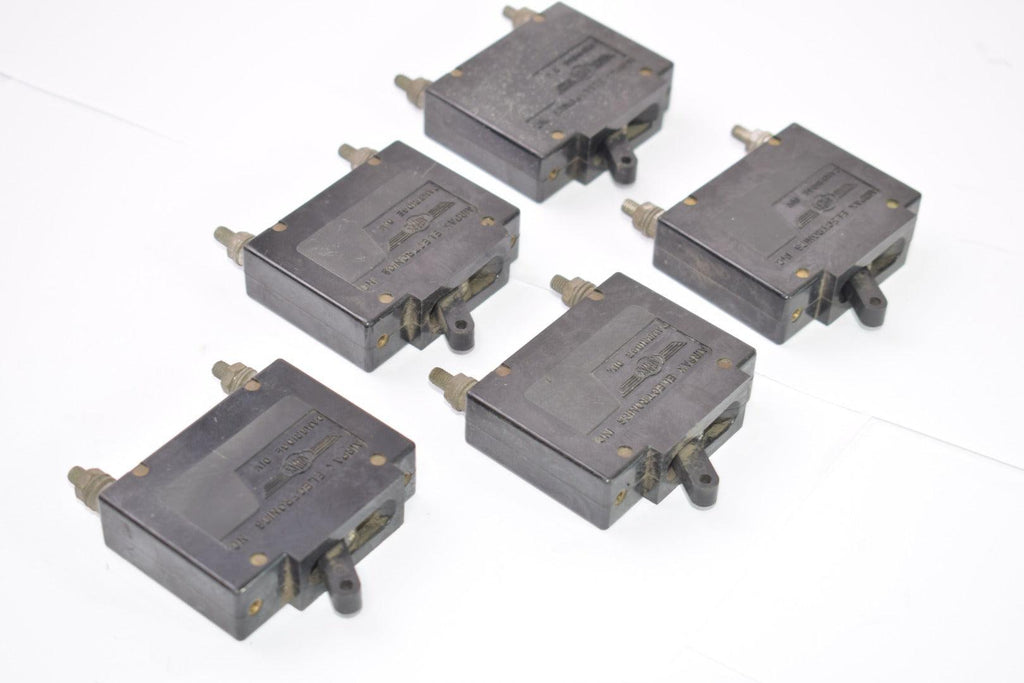 Lot of 5 Airpax Electronics APL1 Circuit Breaker Switches 20 Amps 50V MAX