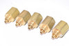 Lot of 5 Brass Parker Pneumatic Fittings, Air Fittings