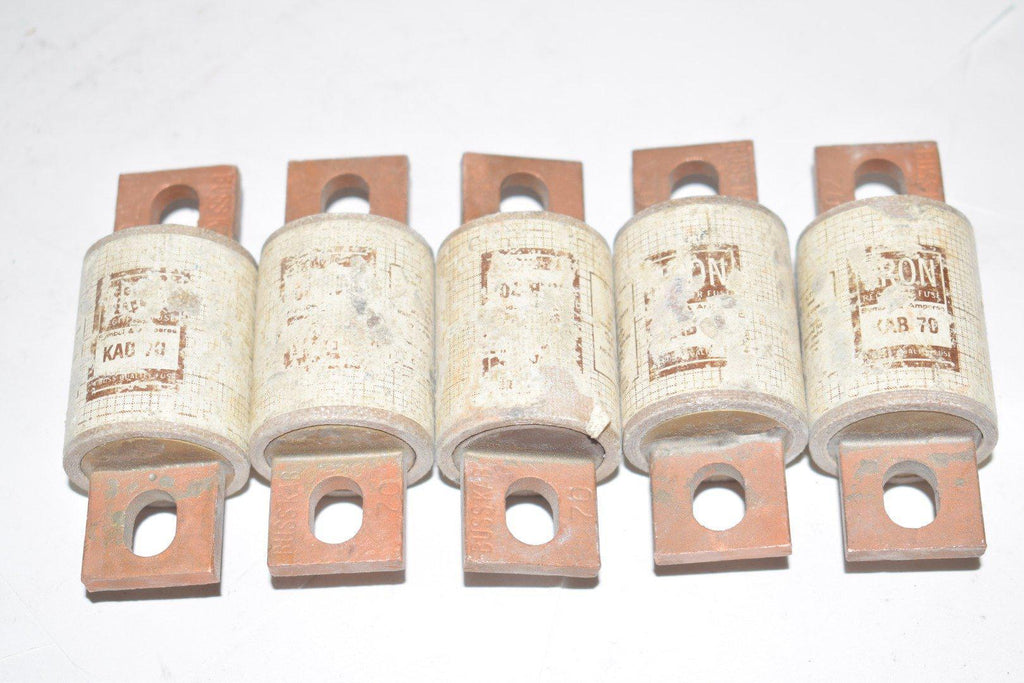 Lot of 5 BUSSMANN TRON KAB-70 Rectifier Fuses