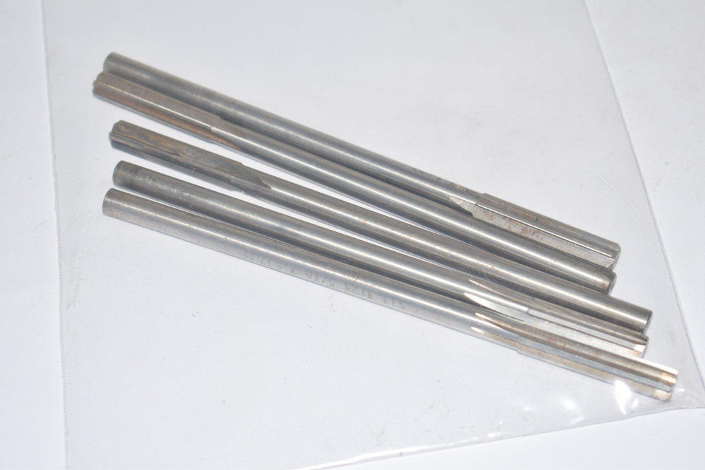 Lot of 5 Mixed Chucking Reamers, HSS, Mixed Sizes L&I Misc