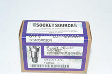 Lot of 5 NEW 1EB52 Shoulder Screw, Self-Locking, Alloy Steel, 5/16'' Shoulder Dia., 1-1/4'' Shoulder Length, 1/4-20, Inch