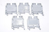 Lot of 5 NEW ABB Entrelec M/6 Terminal Blocks - Dark Grey