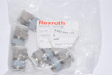 Lot of 5 NEW Bosch Rexroth R432000123 AVENTICS STRAIGHT CONNECTOR