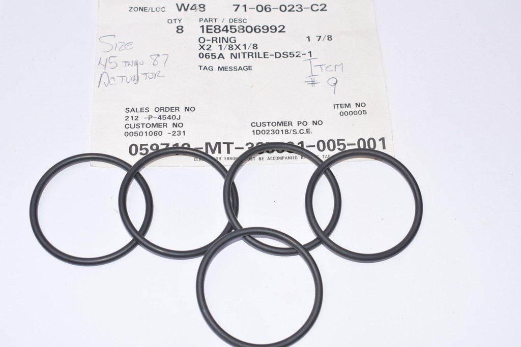 Lot of 5 NEW Fisher Parts By Emerson, Part: 1E845806992, O-Rings