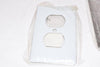Lot of 5 NEW Hubbell Wiring 1-Gang Duplex Wall Plate 302/304 Stainless Steel SS8