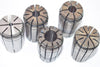 Lot of 5 TG100 Steel Machinist Collets 3/16'' Mixed Sizes