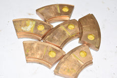 Lot of 6, Flowserve Brass, Trust Shoe, Segment, PH07707 LO.7, NO 49, 37777871