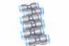 Lot of 6 NEW CYKJ Pneumatic Plastic Tube Connector Fittings