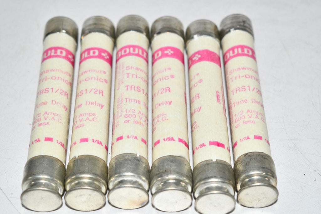 Lot of 6 NEW Gould Ferraz Shawmut TRS-1/2-R Fuses