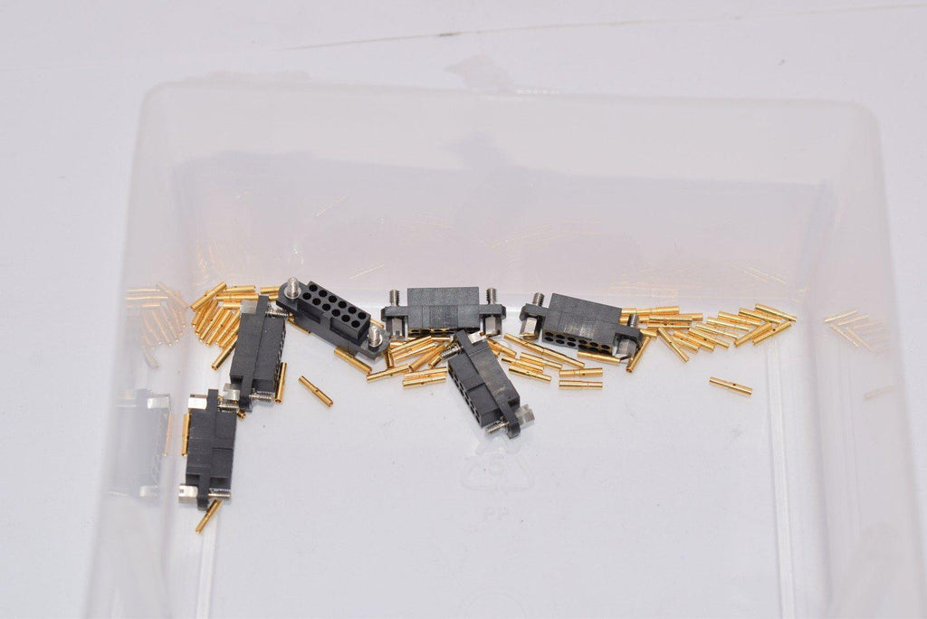 Lot of 6 NEW Harwin M80-4801205 Headers & Wire Housings 6+6 WAY FEMALE CRMP L/BORE W/HEX JS