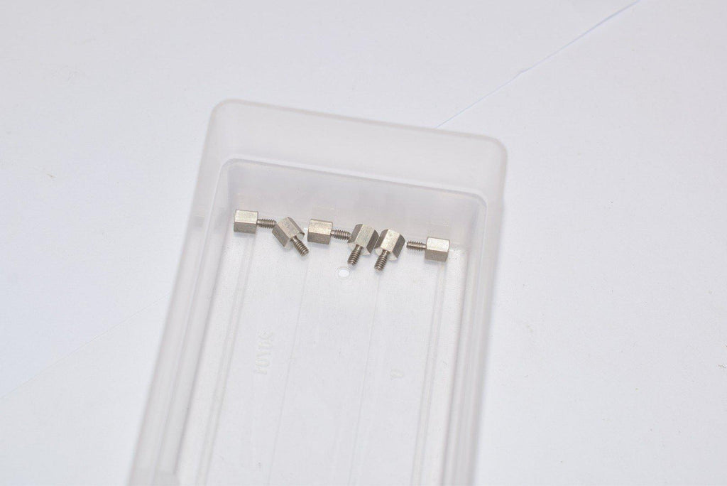 Lot of 6 NEW McMaster-Carr Male-Female Threaded Hex Standoff 18-8 Stainless Steel, 3/16'' Hex, 3/16'' Long, 2-56 to 2-56 Thread
