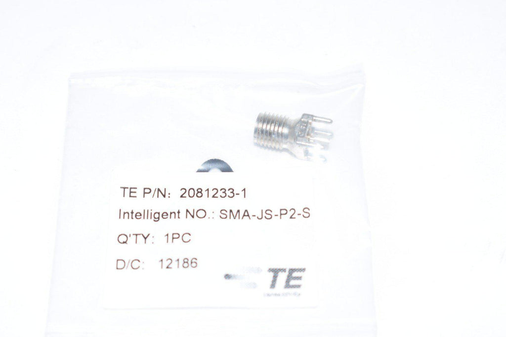 Lot of 6 NEW TE Connectivity 2081233-1 Conn SMA KOAXXA F Solder ST Thru-Hole Gold Over Nickel Bag