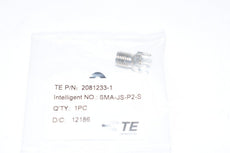 Lot of 6 NEW TE Connectivity 2081233-1 Conn SMA KOAXXA F Solder ST Thru-Hole Gold Over Nickel Bag