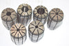 Lot of 6 TG100 Collets, Spring Collets, 5/8'' - 17/64'' CNC, Machinist Tooling