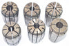 Lot of 6 TG100 Collets, Spring Collets 7/16'' - 27/64'', CNC, Machinist Tooling