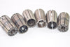Lot of 6 TG100 Collets, Spring Collets 7/16'' - 27/64'', CNC, Machinist Tooling