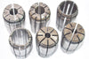 Lot of 6 TG100 Collets, Spring Collets, Machinist Tooling 21/64'' x 5/16''