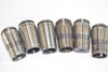Lot of 6 TG100 Collets, Spring Collets, Machinist Tooling 21/64'' x 5/16''