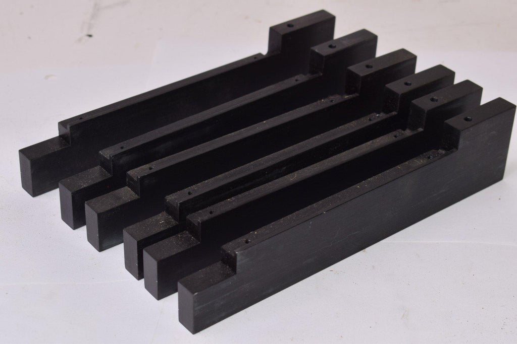 Lot of 6 Ultratech Stepper, UTS, Replacement Machine Fixture Plates, 8-3/4'' OAL x 2'' W