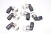 Lot of 7 NEW Legris Push to Connect Elbow Fittings, 1/4''