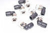 Lot of 7 NEW Legris Push to Connect Elbow Fittings, 1/4''
