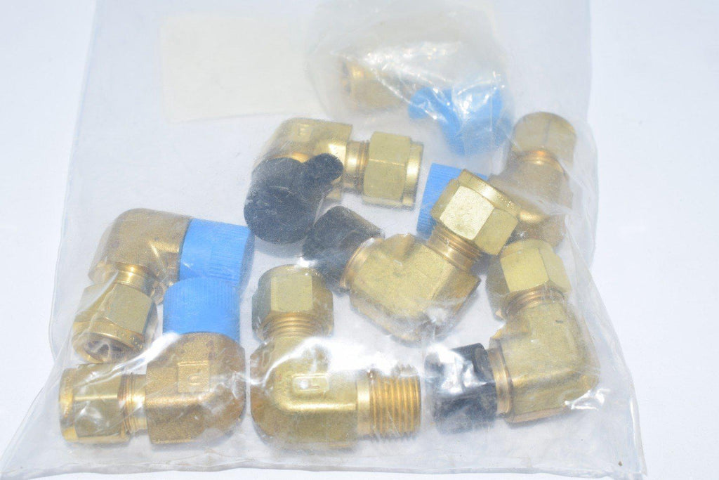 Lot of 7 NEW Parker 3/8'' Elbow Tube Adapter Fitting Connector 237532