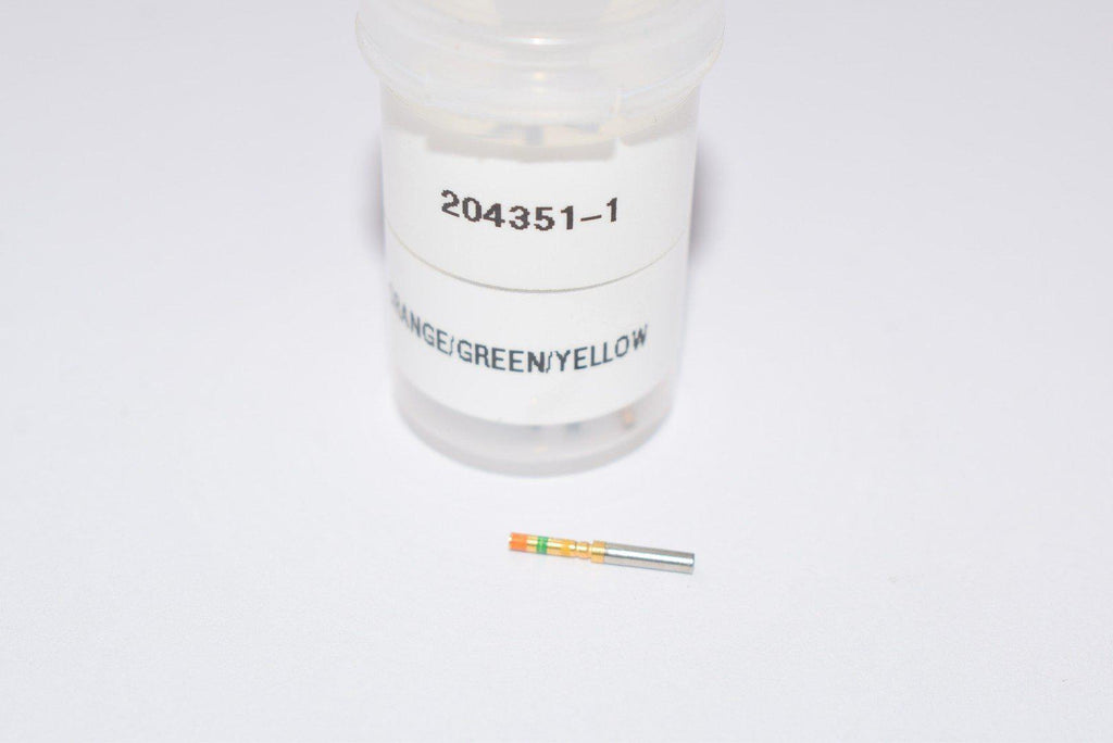 Lot of 7 NEW TE Connectivity Aerospace, Defense and Marine 204351-1 CONN SOCKET 22-28AWG CRIMP GOLD