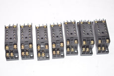 Lot of 7 Omron PYF08H Relay Base Sockets 8-Pin