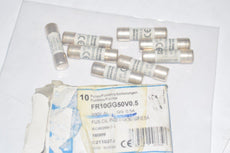 Lot of 8 NEW Mersen FR10GG50V0.5 Fuses 500V