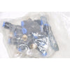 Lot of 8 SMC KQT06-01S ONE-TOUCH THREADED TEE FITTING 6mm