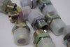 Lot of 9 NEW Brennan 7005-12-24 Straight Adapter - 3/4 in Male JIC 37� Flare x 24 mm Male Metric, Steel