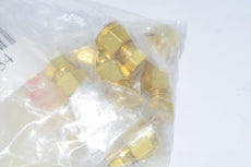 Lot of 9 NEW SSP IBD4CP Brass Duolok Cap, 1/4 in Tube Fitting