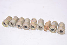 Lot of 9 Snap-Tite Quick Connect Coupling, Plug Fittings
