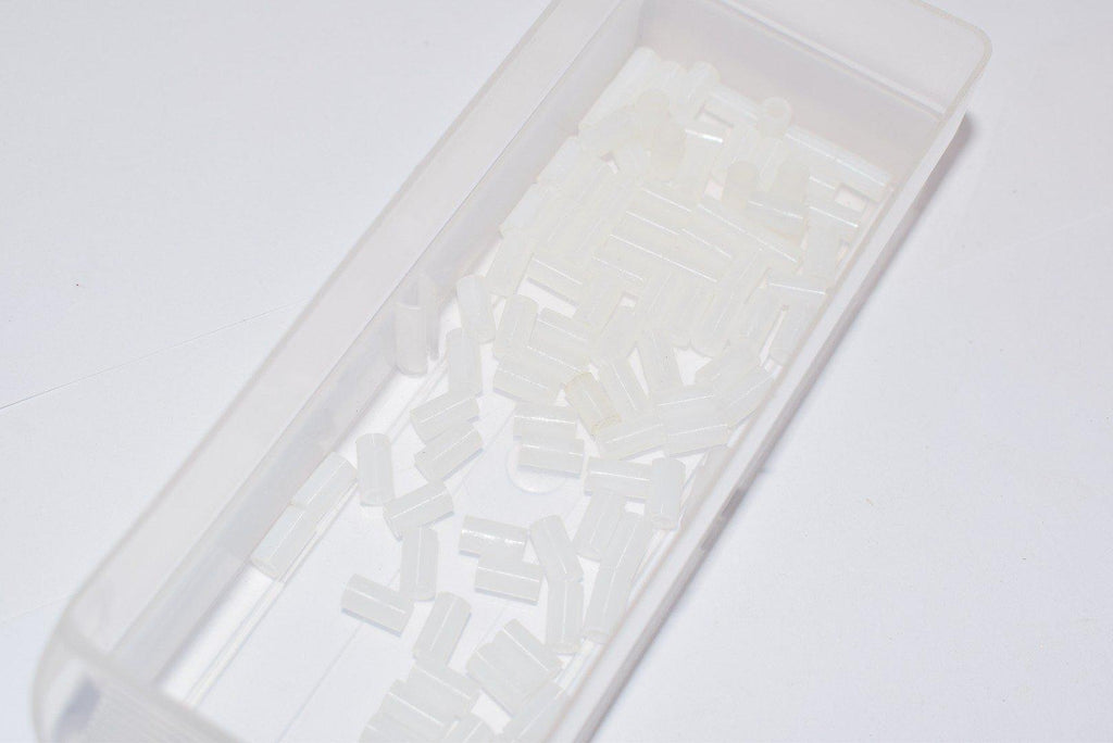 Lot of 90 NEW McMaster-Carr 94639A628 Off-White Nylon Unthreaded Spacer 3/16'' OD, 11/32'' L