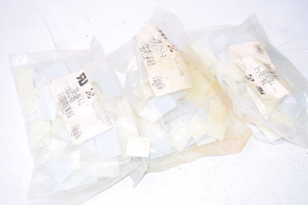 Lot of Approx 200 NEW 1'' Cable Mounting Pads J&J Electronics P/N: TYM-104-1-3