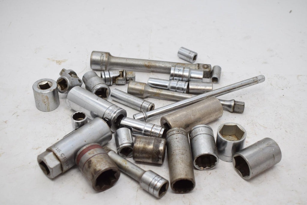 Lot of Craftsman & Others Vintage Sockets, Extension Tools
