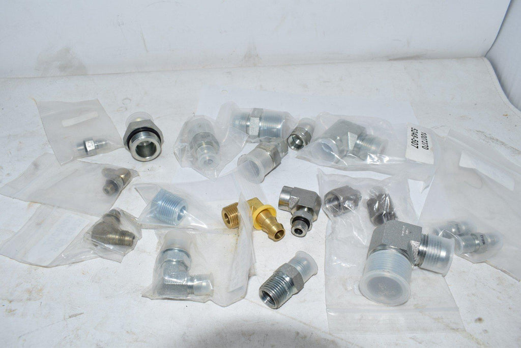 Lot of NEW Fittings, Brennan & Others Brass, Standard 90 deg. Straight Couplings