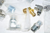 Lot of NEW Fittings, Brennan & Others Brass, Standard 90 deg. Straight Couplings
