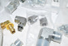 Lot of NEW Fittings, Brennan & Others Brass, Standard 90 deg. Straight Couplings