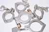 Lot of Sanitary, Stainless Steel  Clover Clamps