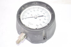 MARSH 0-60 PSI Pneumatic Pressure Gauge 5'' W 316 SST Tube & Socket