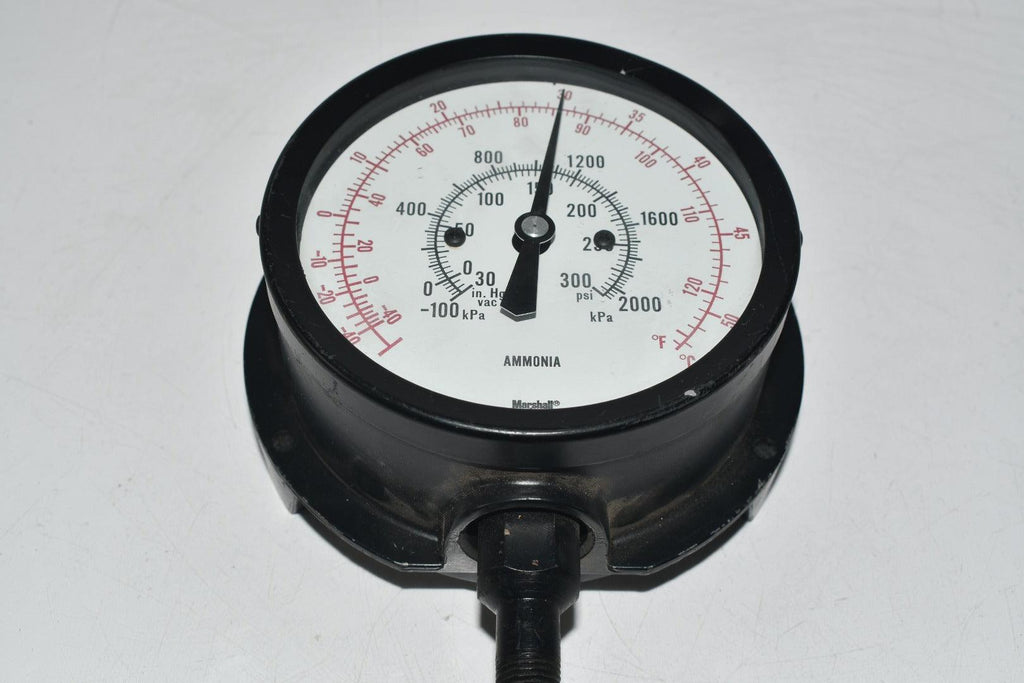 Marshalltown 92330 4-1/2'' Pressure Gage -100-2000 kPa -40-120F