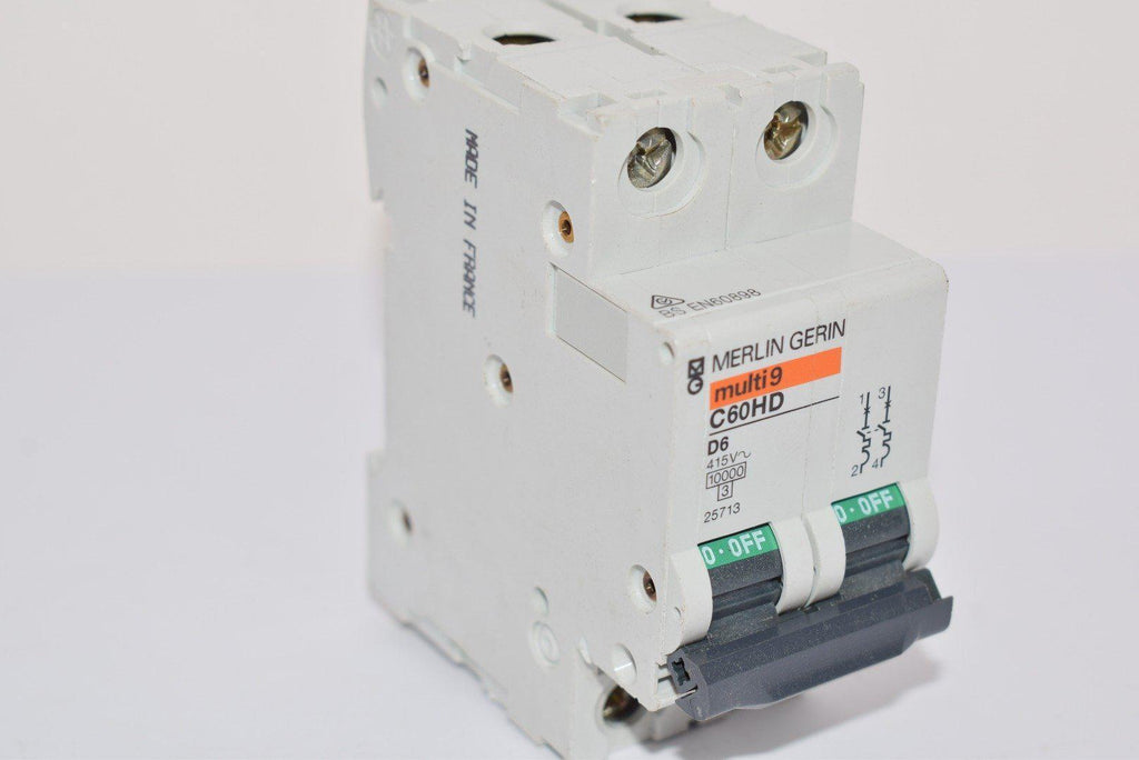 MERLIN GERIN SCHNEIDER ELECTRIC C60HD-D6 CIRCUIT BREAKER