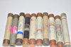 Mixed Lot of 10 Bussmann, Gould Shawmut Fuses Mixed Sizes