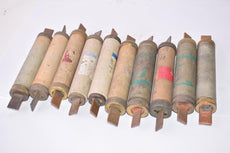 Mixed Lot of 10 Bussmann, Littelfuse, Gould Shawmut Fuses, Mixed Sizes