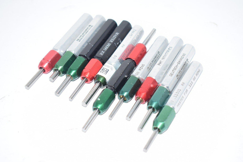 Mixed Lot of 10 PMC Industries & Others Go NO Go Smooth Pin Gage Check Plug