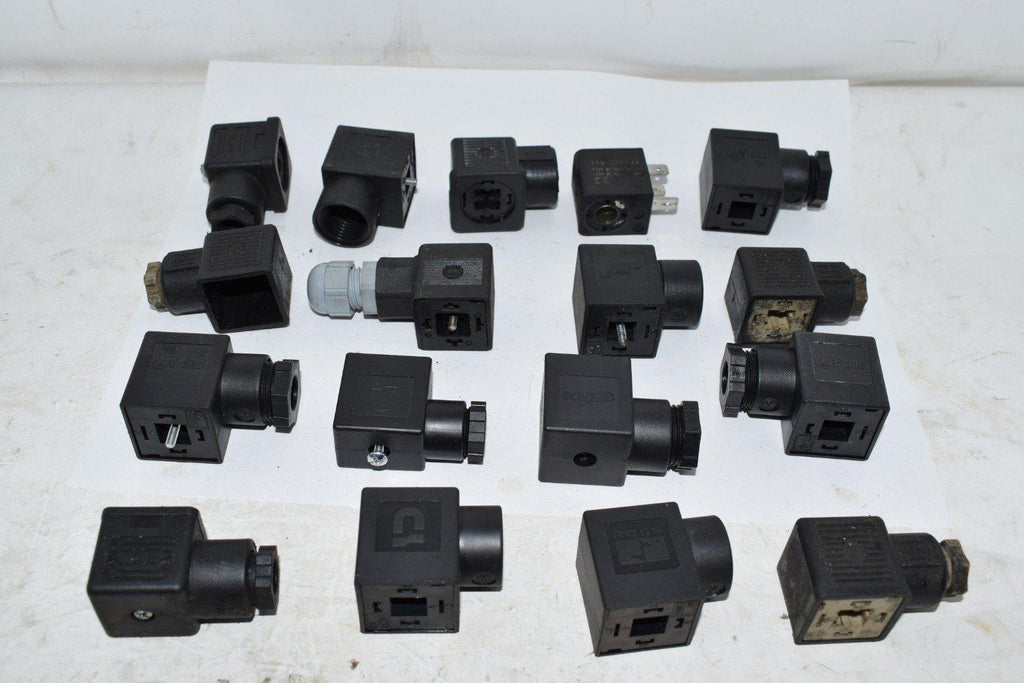 Mixed Lot of 17 NEW & Used Solenoid Connectors Parker, mPm ARO Others